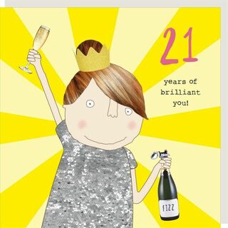 Brilliant Girl 21st Birthday Card