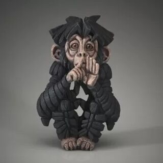 Edge Sculpture Baby Chimpanzee Speak no Evil