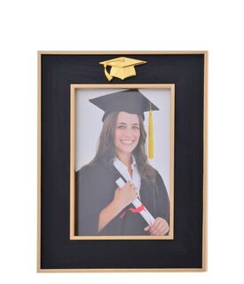 Graduation Frame Gold Cap