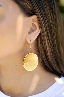 Manawa Earrings Gold by Rerehua