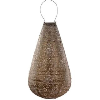 Solar Lantern Drop 28cm Gold