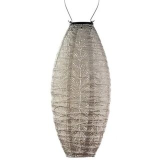 Solar Lantern Long Oval Taupe