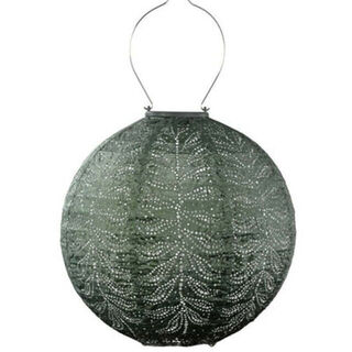 Solar Lantern Round 30cm Sage Green