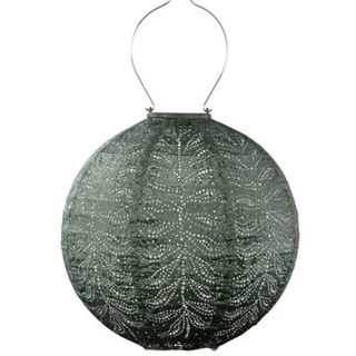 Solar Lantern Round 40cm Green