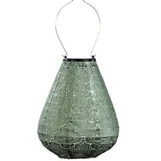 Solar Lantern Tulip 20cm Sage Green