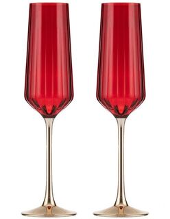 Tempa Valentina Champagne Glass set of 2 Berry