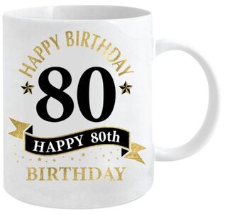 80th Birthday Mug