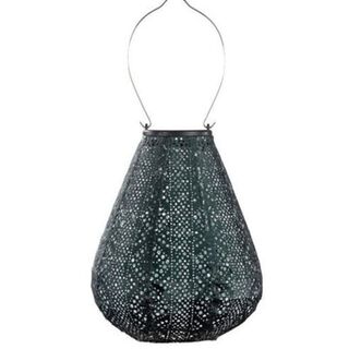 Solar Lantern Tulip 20cm Green