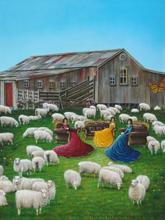 SHEARING TIME OPEN EDITION PRINT Small 300x224mm 