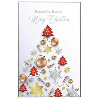 Christmas Card: Hope You Have a Merry Christmas (Ornaments)