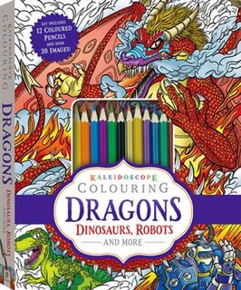 Kaleidoscope Colouring: Dragons, Dinosaurs, Robots and More