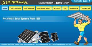 Solar Dude - Canberra and Sydney - Phone 1800 644 127