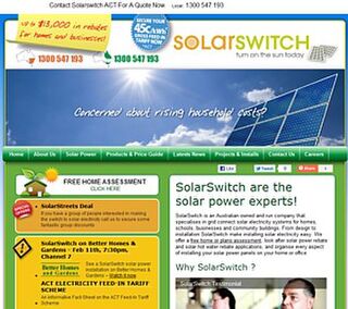Solar Switch NSW, QLD, ACT & VIC - PHONE 1300 880 969