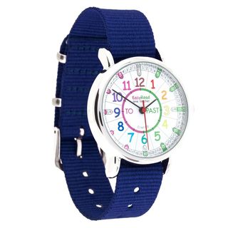 Watch - Past/To Rainbow Face - Navy Blue Strap