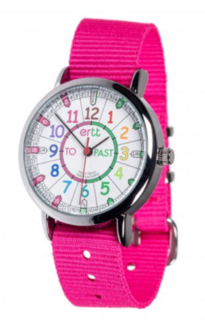 Watch - Past/To Rainbow Face - Pink Strap