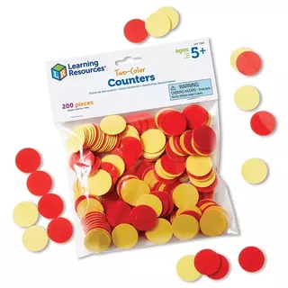 Red & Yellow Counters - Set of 200