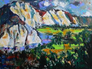 'Rangitikei Cliffs' by George Thompson (SOLD)