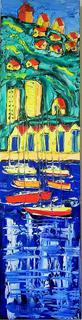'The Blue Boatsheds 2' by Vincent Duncan (SOLD)