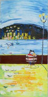 'Lovers on the Bay 4' by Vincent Duncan (SOLD)