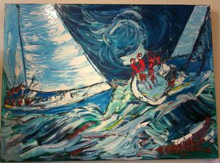 'Yacht Race 3' by Vincent Duncan (SOLD)