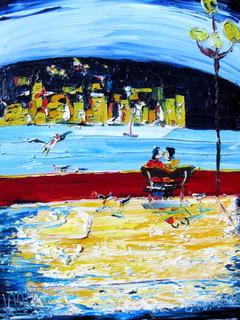 'Lovers on the Bay' by Vincent Duncan (SOLD)