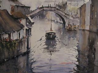 'Suzhou Waterway China' by Dianne Taylor (SOLD)