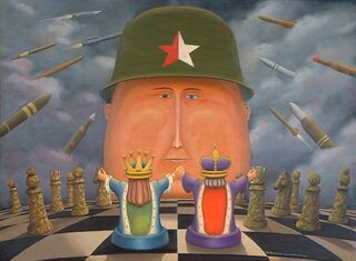 'Chess Not War' by Bruce Luxford (SOLD)