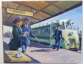 'All Aboard for Napier' by Phil Dickson (SOLD)