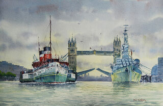 'PS Waverly on the Thames' by Phil Dickson