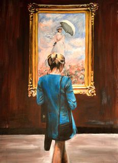 'Watching Monet' by Escha van den Bogerd (SOLD)