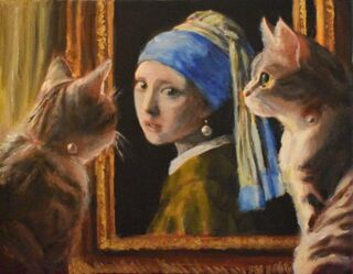 'Cats and Vermeer' by Escha van den Bogerd