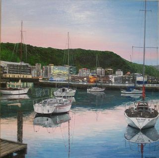 'The City from Port Nicholson' by Ronda Thompson (SOLD)