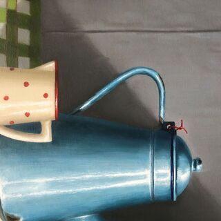 'Blue Coiffee Pot' by Jules Crafts