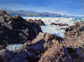 'Breaker bay from Wahine Park' by Iwen Yong (SOLD)