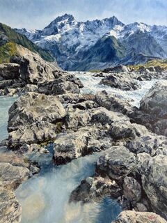 'Hooker River Mt Sefton' by Iwen Yong