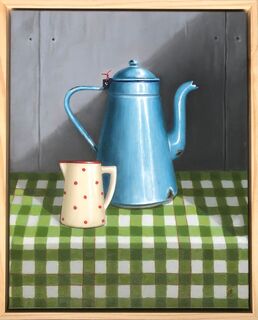 'Blue Coffee Pot' by Jules Crafts