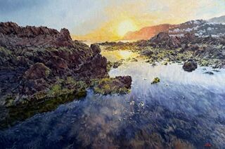 'Island Bay Sunset No 3' by Iwen Yong