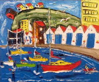 'Boat Harbour Marina' by Vincent Duncan (SOLD)