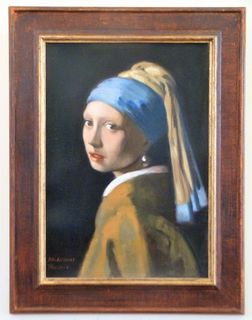 'After Vermeer The Girl with the Pearl Earring' by Tatyana Kulida (SOLD)