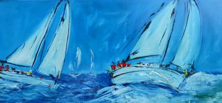 'Heavy Seas and Blue Sky' by Vincent Duncan (SOLD)