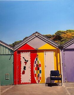 'Summer Boatsheds' by Jill Sutton