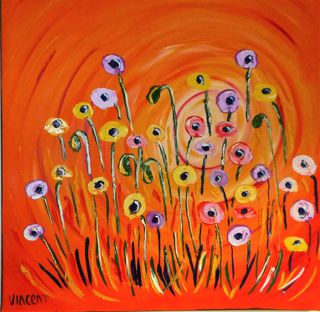 'Sunrise Poppies' by Vincent Duncan (SOLD)