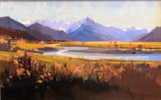 'Towards Mt Cook from Glenntanner' by Brian Badcock