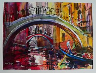 'Venice  Bridges' by George Thompson (SOLD)