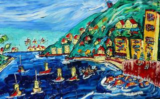 'Lazy Summer Boats' by Vincent Duncan (SOLD)