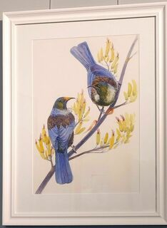 'Two Tuis' by Eliza Xi (SOLD)