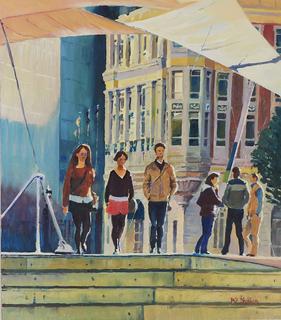 'Beneath the Sails Queens Wharf' by Phil Dickson