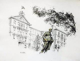 'Peter Fraser Statue, Old Government Buildings' by Phil Dickson