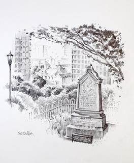 'Gravestone Bolton St Cemetery' by Phil Dickson (SOLD)