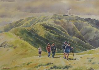 'Skyline Trampers' by Phil Dickson (SOLD)